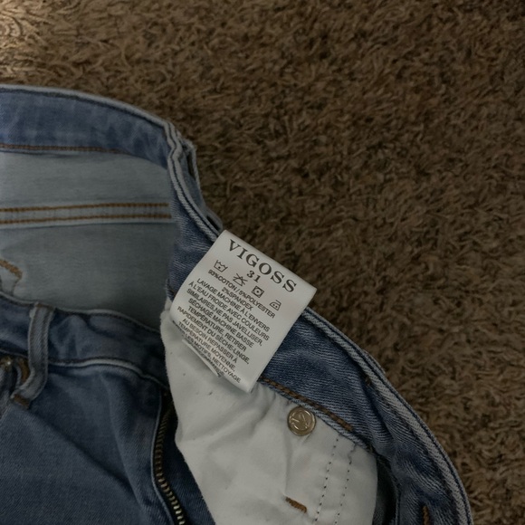 Vigoss Light Blue Distressed Skinny Jeans - Picture 3 of 4